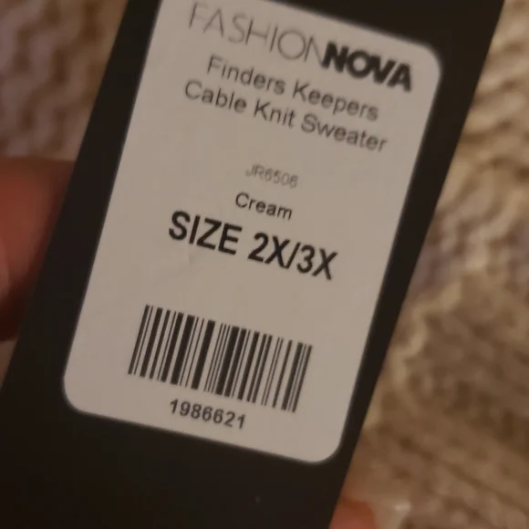 Finders keeper cable knit sweater - Cream - Picture 4 of 5